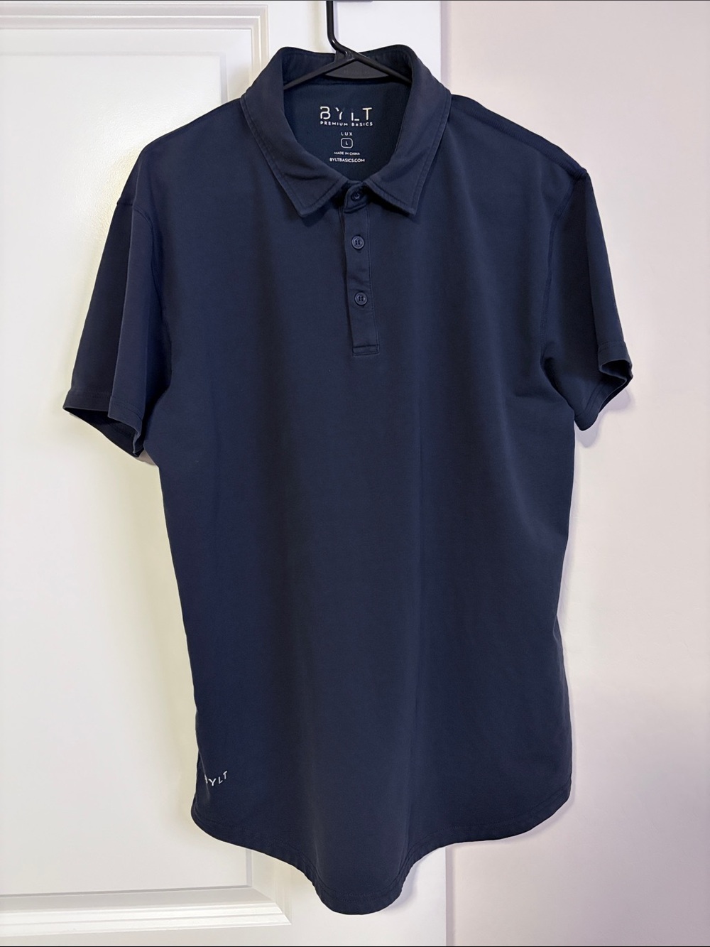 BYLT Basics L Navy Lux Polo
